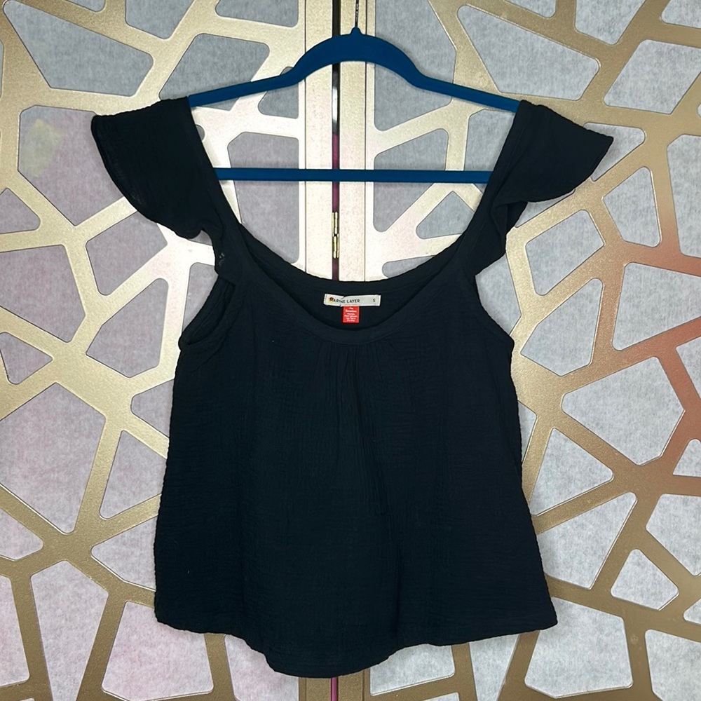 Jude Flutter Sleeve Tank‎ Size S